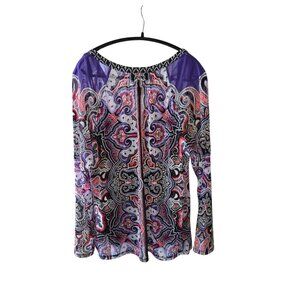 INC Boho Paisley Print Top • Size XL • Bold & Flowy Style